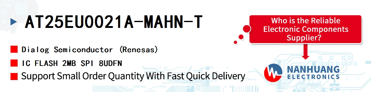 AT25EU0021A-MAHN-T Dialog IC FLASH 2MB SPI 8UDFN