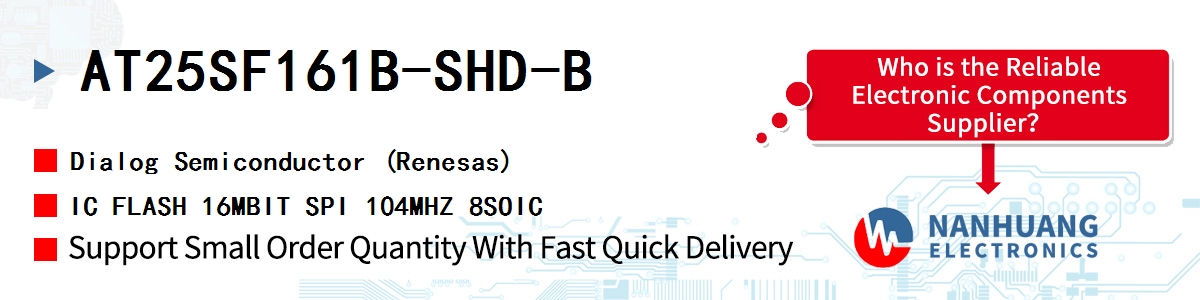 AT25SF161B-SHD-B Dialog IC FLASH 16MBIT SPI 104MHZ 8SOIC