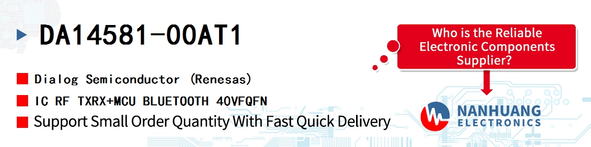 DA14581-00AT1 Dialog IC RF TXRX+MCU BLUETOOTH 40VFQFN