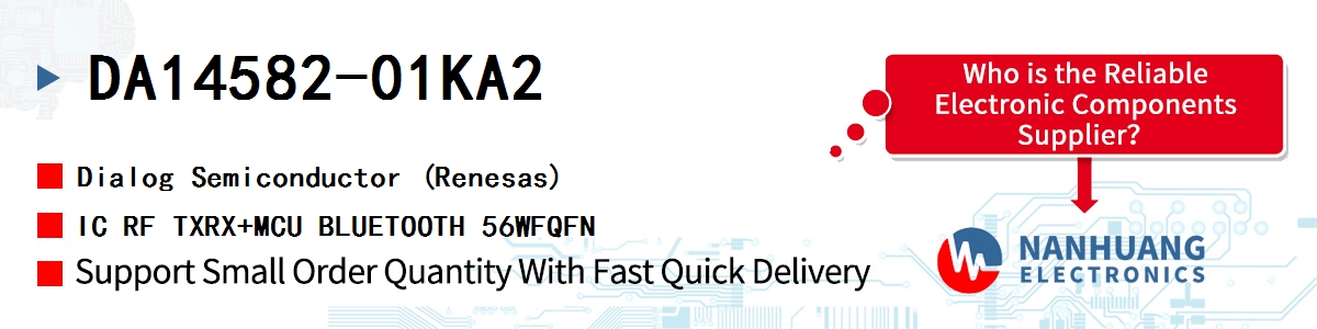 DA14582-01KA2 Dialog IC RF TXRX+MCU BLUETOOTH 56WFQFN