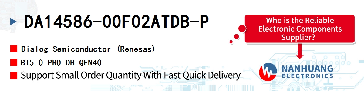 DA14586-00F02ATDB-P Dialog BT5.0 PRO DB QFN40