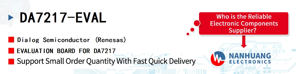 DA7217-EVAL Dialog EVALUATION BOARD FOR DA7217