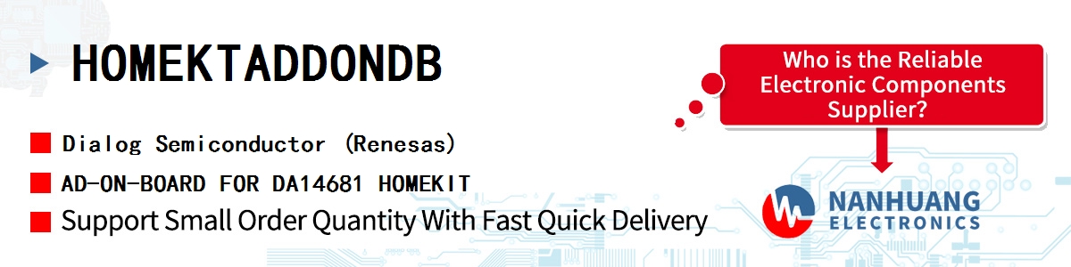 HOMEKTADDONDB Dialog AD-ON-BOARD FOR DA14681 HOMEKIT