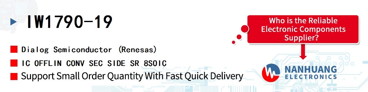 IW1790-19 Dialog IC OFFLIN CONV SEC SIDE SR 8SOIC