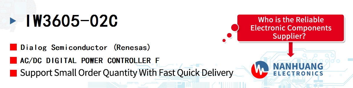 IW3605-02C Dialog AC/DC DIGITAL POWER CONTROLLER F