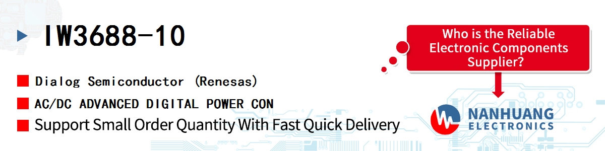 IW3688-10 Dialog AC/DC ADVANCED DIGITAL POWER CON