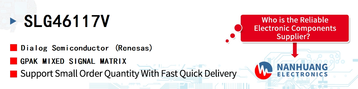 SLG46117V Dialog GPAK MIXED SIGNAL MATRIX
