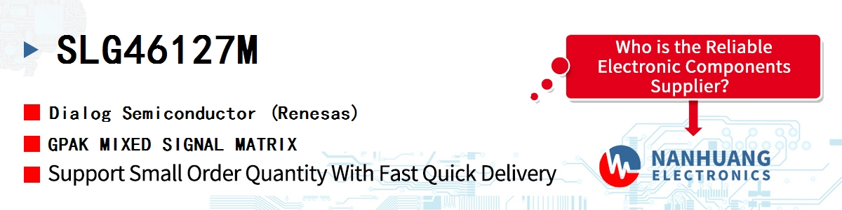 SLG46127M Dialog GPAK MIXED SIGNAL MATRIX