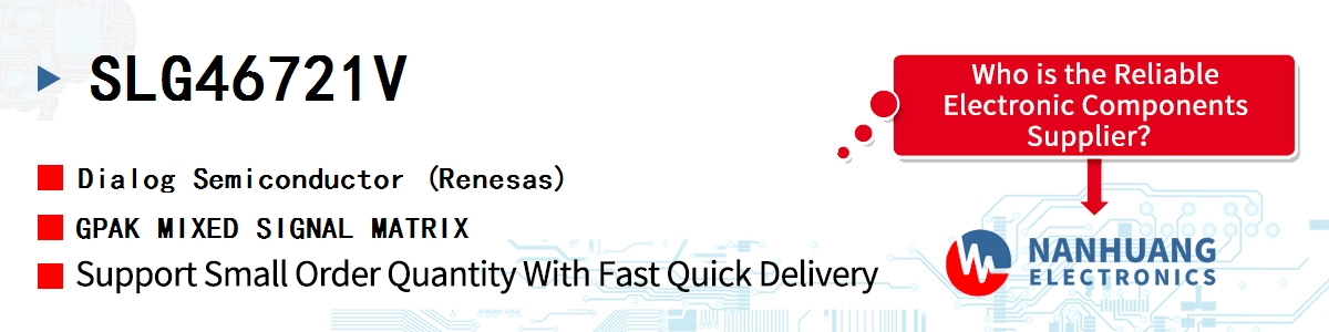 SLG46721V Dialog GPAK MIXED SIGNAL MATRIX