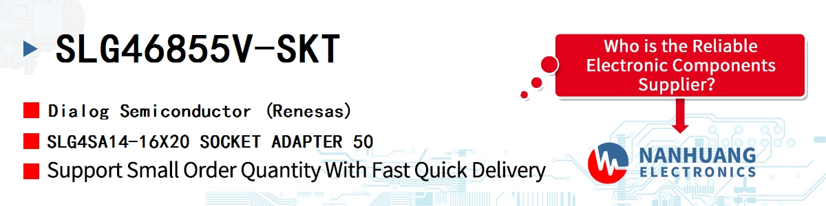 SLG46855V-SKT Dialog SLG4SA14-16X20 SOCKET ADAPTER 50