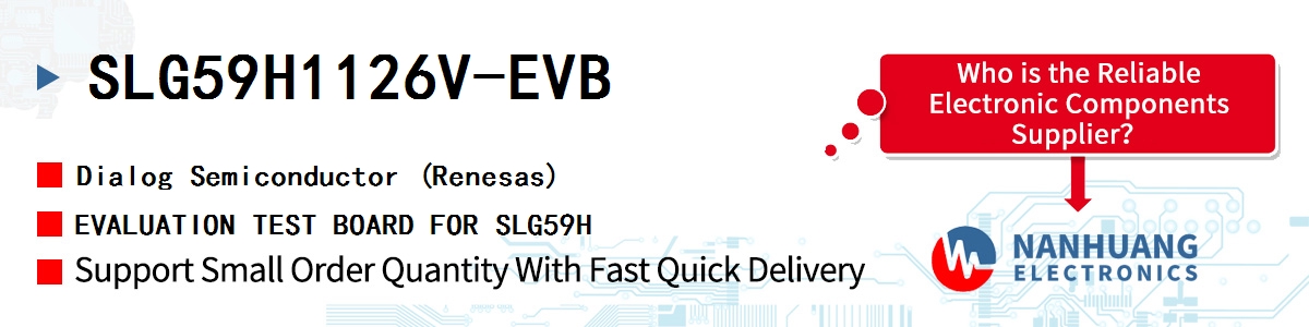 SLG59H1126V-EVB Dialog EVALUATION TEST BOARD FOR SLG59H