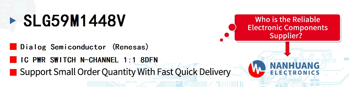 SLG59M1448V Dialog IC PWR SWITCH N-CHANNEL 1:1 8DFN