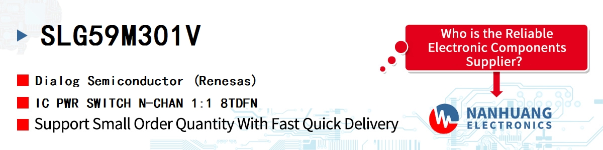SLG59M301V Dialog IC PWR SWITCH N-CHAN 1:1 8TDFN