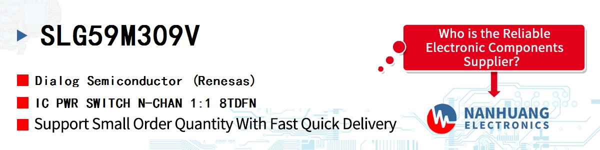 SLG59M309V Dialog IC PWR SWITCH N-CHAN 1:1 8TDFN